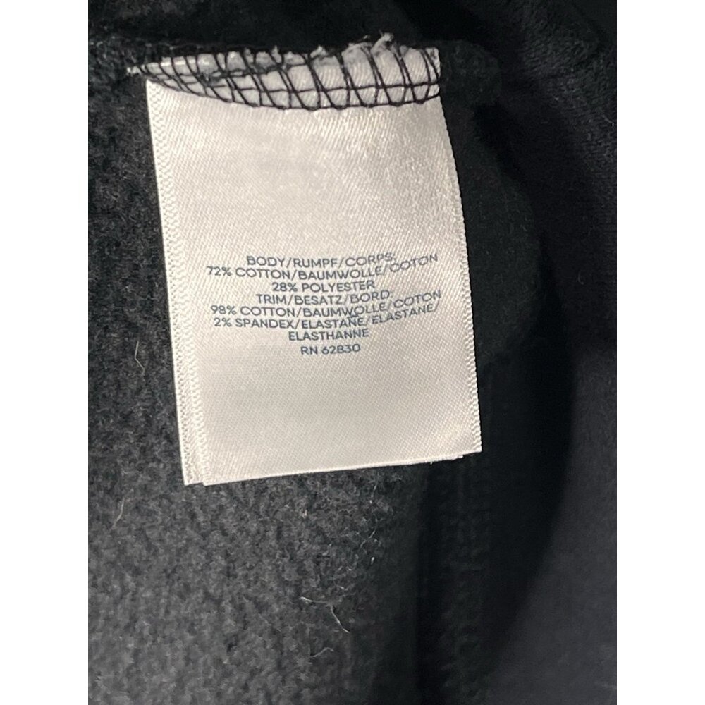 LANDS' END Serious Sweats Men's Black Crew Neck Sweatshirt XL - Picture 4 of 5